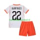 Nederland Wedstrijdshirt met Korting Denzel Dumfries 22 Uit Kind WK 2026 Korte Mouw