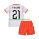 Nederland Wedstrijdshirt met Korting Frenkie de Jong 21 Uit Kind WK 2026 Korte Mouw