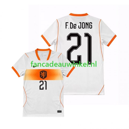Nederland Wedstrijdshirt met Korting Frenkie de Jong 21 Uit Heren WK 2026 Korte Mouw