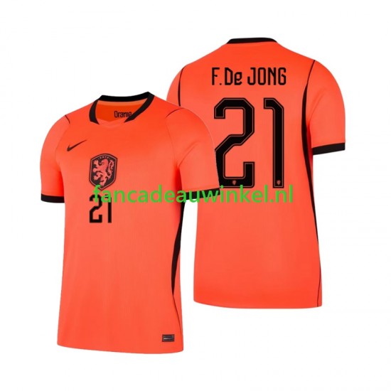 Nederland Wedstrijdshirt met Korting Frenkie de Jong 21 Thuis Heren WK 2026 Korte Mouw