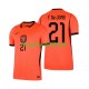Nederland Wedstrijdshirt met Korting Frenkie de Jong 21 Thuis Heren WK 2026 Korte Mouw