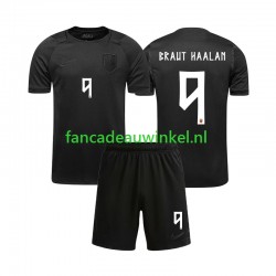 Noorwegen Wedstrijdshirt met Korting Braut Haaland 9 Uit Kind WK 2026 Korte Mouw