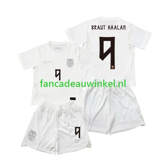 Noorwegen Wedstrijdshirt met Korting Braut Haaland 9 3rd Kind WK 2026 Korte Mouw