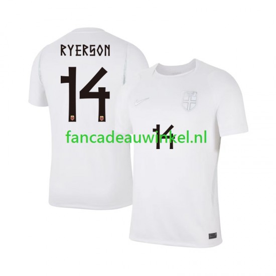 Noorwegen Wedstrijdshirt met Korting Julian Ryerson 14 3rd Heren WK 2026 Korte Mouw