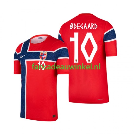 Noorwegen Wedstrijdshirt met Korting Martin Odegaard 10 Thuis Heren WK 2026 Korte Mouw