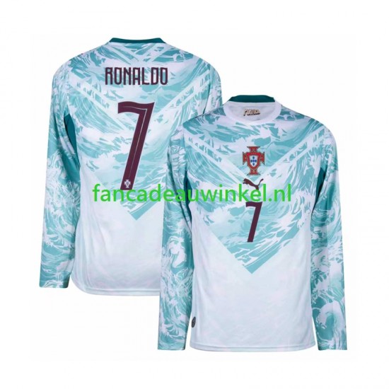 Portugal Wedstrijdshirt met Korting Cristiano Ronaldo 7 Uit Heren WK 2026 Lange Mouw