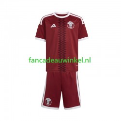 Qatar Wedstrijdshirt met Korting Thuis Kind 2026 Korte Mouw