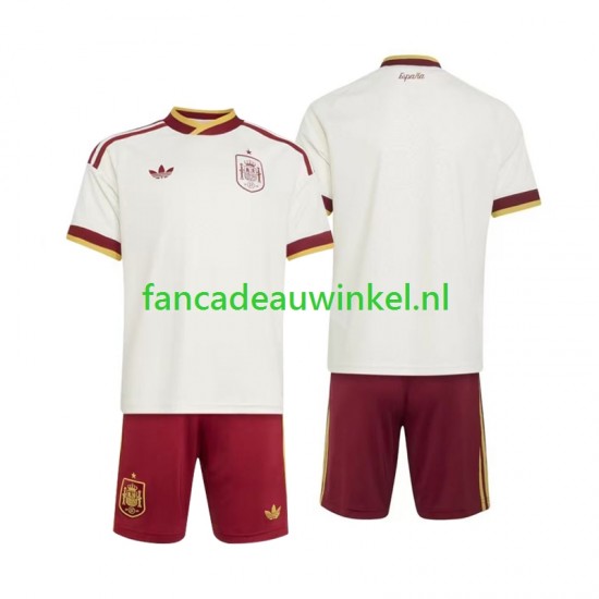 Spanje Wedstrijdshirt met Korting Uit Kind WK 2026 Korte Mouw