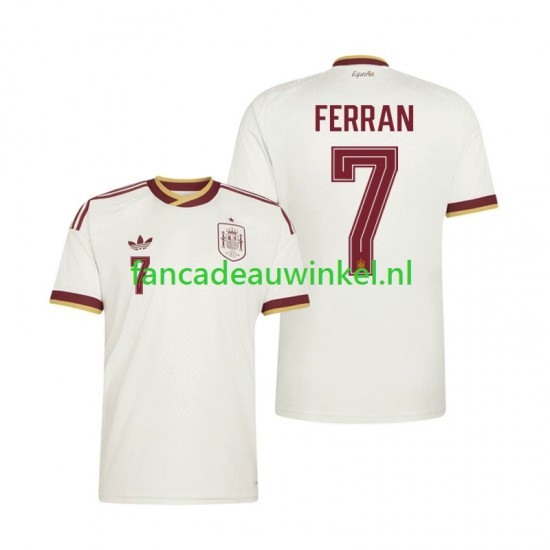 Spanje Wedstrijdshirt met Korting Ferran Torres 7 Uit Heren WK 2026 Korte Mouw