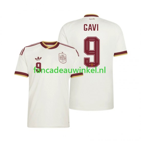 Spanje Wedstrijdshirt met Korting Gavi 9 Uit Heren WK 2026 Korte Mouw