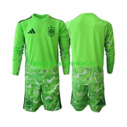 Spanje Wedstrijdshirt met Korting 6th Green color Keepersshirt Kind WK 2026 Lange Mouw