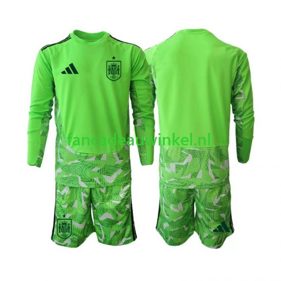 Spanje Wedstrijdshirt met Korting 6th Green color Keepersshirt Kind WK 2026 Lange Mouw