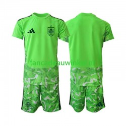 Spanje Wedstrijdshirt met Korting 6th Green color Keepersshirt Kind WK 2026 Korte Mouw