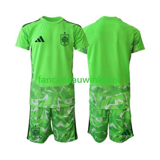 Spanje Wedstrijdshirt met Korting 6th Green color Keepersshirt Kind WK 2026 Korte Mouw