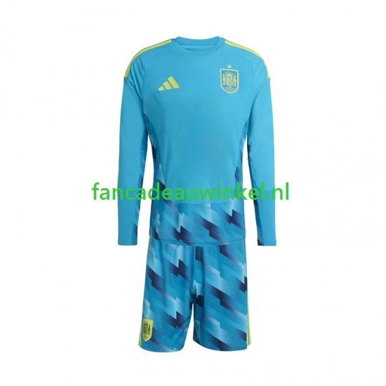 Spanje Wedstrijdshirt met Korting Keepersshirt Thuis Kind WK 2026 Lange Mouw
