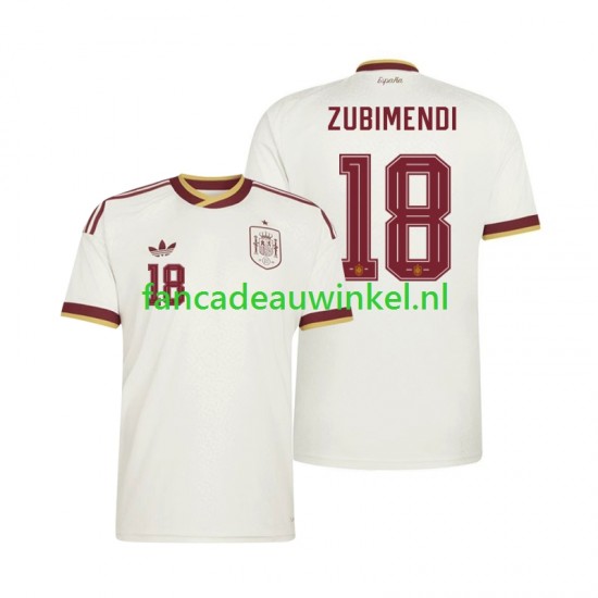 Spanje Wedstrijdshirt met Korting Martin Zubimendi 18 Uit Heren WK 2026 Korte Mouw