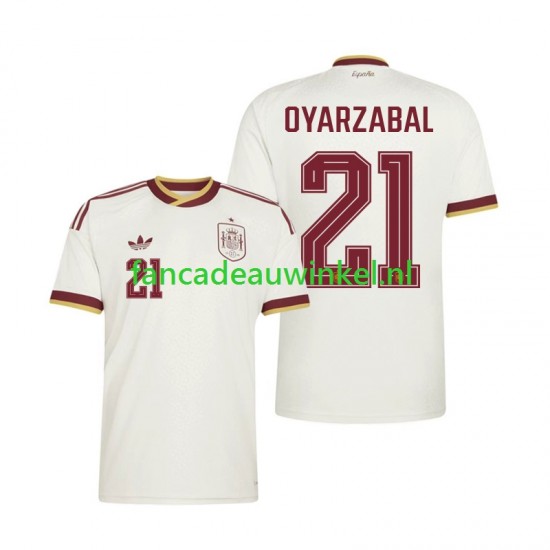 Spanje Wedstrijdshirt met Korting Mikel Oyarzabal 21 Uit Heren WK 2026 Korte Mouw