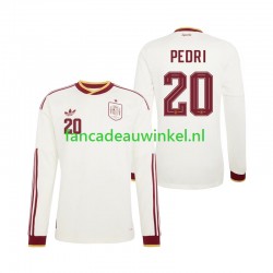 Spanje Wedstrijdshirt met Korting Pedri 20 Uit Heren WK 2026 Lange Mouw
