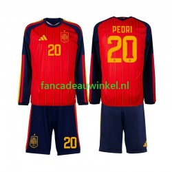 Spanje Wedstrijdshirt met Korting Pedri 20 Thuis Kind WK 2026 Lange Mouw Spanje Wedstrijdshirt met Korting Pedri 20 Thuis Kind WK 2026 Lange Mouw