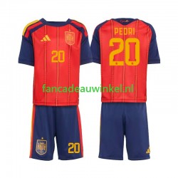 Spanje Wedstrijdshirt met Korting Pedri 20 Thuis Kind WK 2026 Korte Mouw Spanje Wedstrijdshirt met Korting Pedri 20 Thuis Kind WK 2026 Korte Mouw