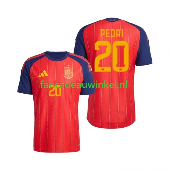 Spanje Wedstrijdshirt met Korting Pedri 20 Thuis Heren WK 2026 Korte Mouw