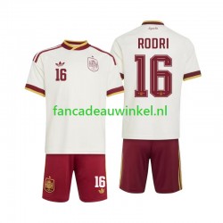Spanje Wedstrijdshirt met Korting Rodri 16 Uit Kind WK 2026 Korte Mouw Spanje Wedstrijdshirt met Korting Rodri 16 Uit Kind WK 2026 Korte Mouw