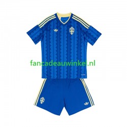Zweden Wedstrijdshirt met Korting Uit Kind WK 2026 Korte Mouw