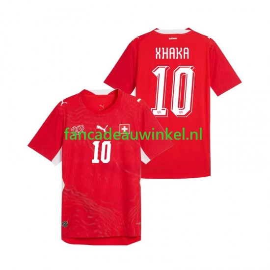 Zwitserland Wedstrijdshirt met Korting Granit Xhaka 10 Thuis Heren WK 2026 Korte Mouw