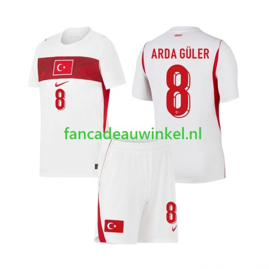 Turkije Wedstrijdshirt met Korting Arda Guler 8 Uit Kind WK 2026 Korte Mouw