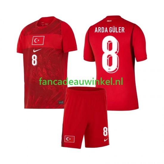 Turkije Wedstrijdshirt met Korting Arda Guler 8 Thuis Kind WK 2026 Korte Mouw