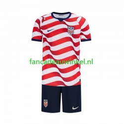 USA Wedstrijdshirt met Korting Thuis Kind WK 2026 Korte Mouw
