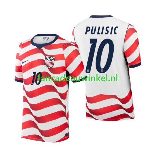 USA Wedstrijdshirt met Korting Christian Pulisic 10 Thuis Heren WK 2026 Korte Mouw