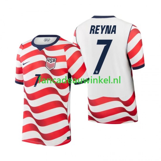USA Wedstrijdshirt met Korting Giovanni Reyna 7 Thuis Heren WK 2026 Korte Mouw