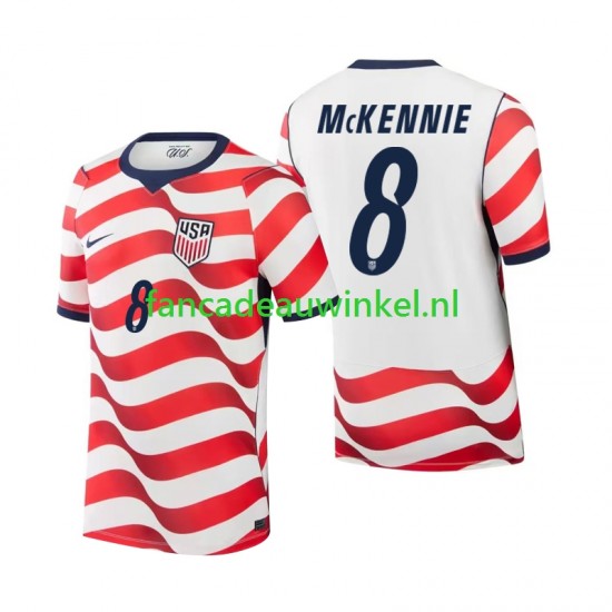 USA Wedstrijdshirt met Korting Weston McKennie 8 Thuis Heren WK 2026 Korte Mouw