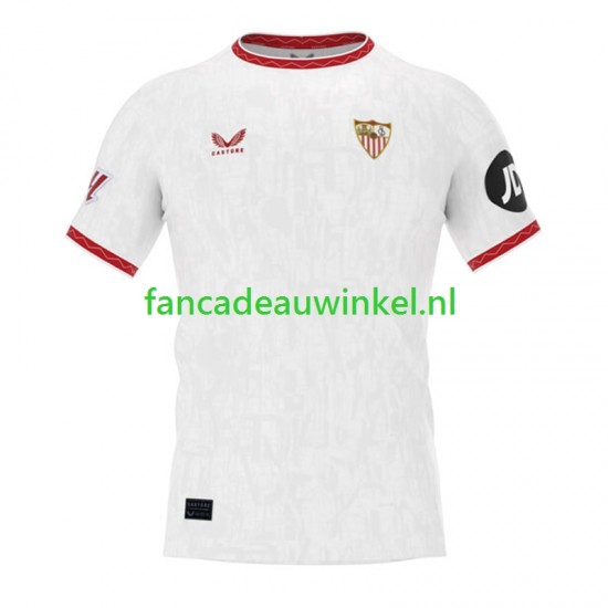 Sevilla FC Wedstrijdshirt met Korting Thuis Heren 2024 Korte Mouw