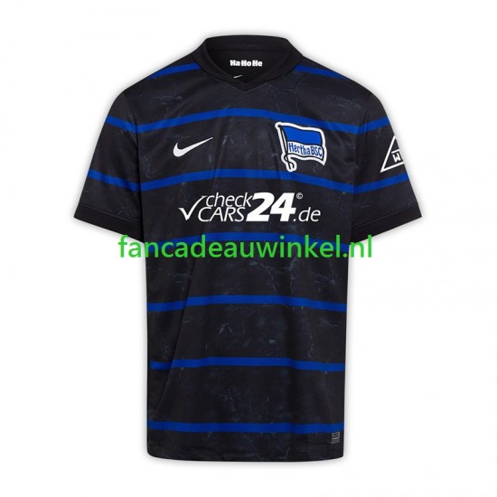 Hertha BSC Wedstrijdshirt met Korting Uit Heren 2024-25 Korte Mouw