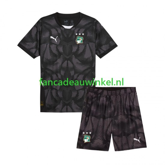 Ivoorkust Wedstrijdshirt met Korting Keepersshirt Thuis Kind 2025 Korte Mouw