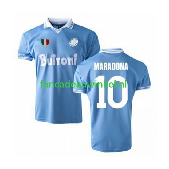 Napoli Wedstrijdshirt met Korting MARADONA 10 1986 Retro Thuis Heren Korte Mouw