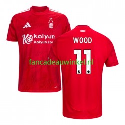 Nottingham Forest Wedstrijdshirt met Korting Chris Wood 11 Thuis Heren 2024-25 Korte Mouw