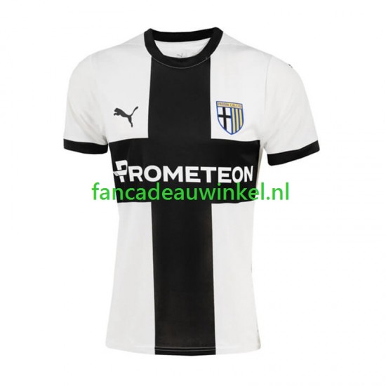 Parma Wedstrijdshirt met Korting Thuis Heren 2024-25 Korte Mouw