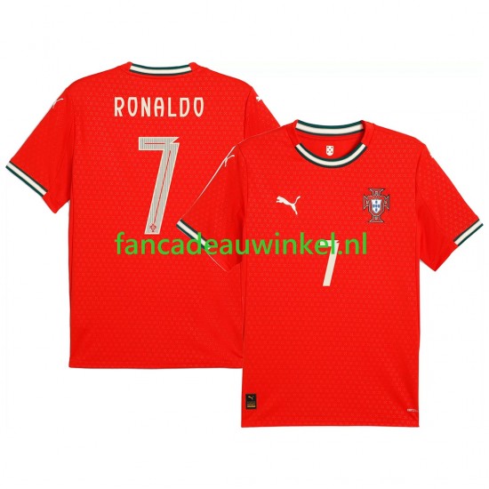 Portugal Wedstrijdshirt met Korting RONALDO 7 Thuis Heren 2025 Korte Mouw