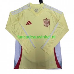 Spanje Wedstrijdshirt met Korting Uit Heren EK 2024 Lange Mouw