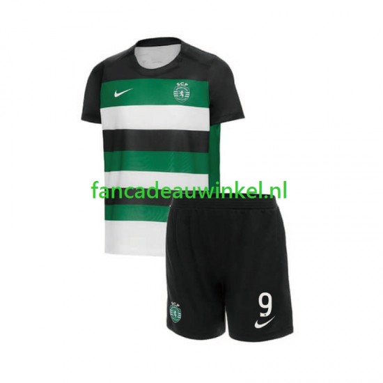 Sporting CP Wedstrijdshirt met Korting Gyokeres 9 Thuis Kind 2024-25 Korte Mouw