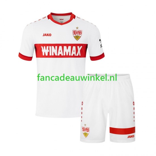 VfB Stuttgart Wedstrijdshirt met Korting Thuis Kind 2024-25 Korte Mouw