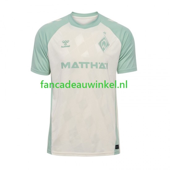 Wedstrijdshirt met Korting Werder Bremen Uit Heren 2024-25 Korte Mouw