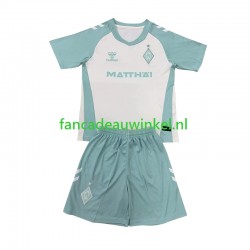 Wedstrijdshirt met Korting Werder Bremen Uit Kind 2024-25 Korte Mouw