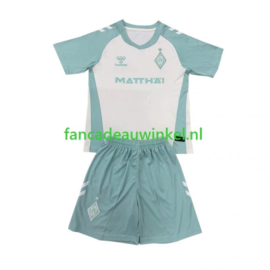 Wedstrijdshirt met Korting Werder Bremen Uit Kind 2024-25 Korte Mouw