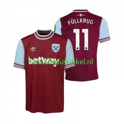 West Ham United Wedstrijdshirt met Korting FULLKRUG 11 Thuis Heren 2024-25 Korte Mouw