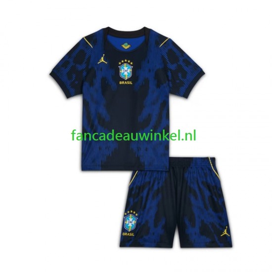 Brazilië Wedstrijdshirt met Korting Uit Kind WK 2026 Korte Mouw