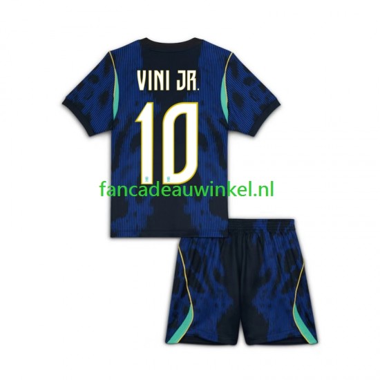 Brazilië Wedstrijdshirt met Korting Vinicius Junior 10 Uit Kind WK 2026 Korte Mouw
